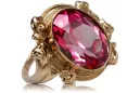 Or rose 14 carats vintage d'origine Rubis Anneau Bijoux vintage vrc100r